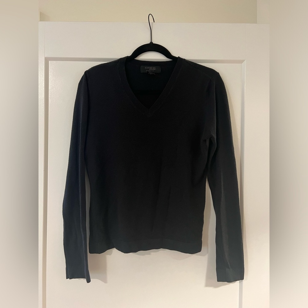 Express black v neck sweater
